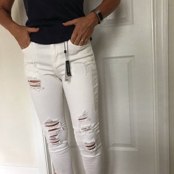 express white ripped jeans